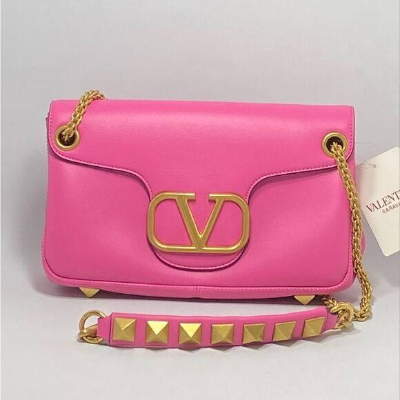 Valentino Garavani VLogo Leather Shoulder Bag - Picture 4 of 15